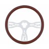 UP88220-18" Chrome Flame Steering Wheel