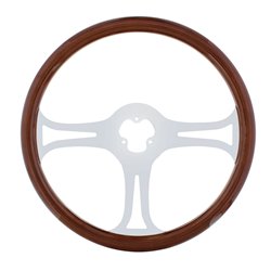 UP88222-18" Chrome Blade Steering Wheel