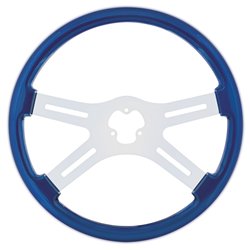 UP88224-18" Color 4 Spoke Steering Wheel - Electric Blue