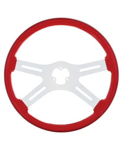 UP88225-18" Color 4 Spoke Steering Wheel - Indigo Red
