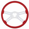 UP88225-18" Color 4 Spoke Steering Wheel - Indigo Red