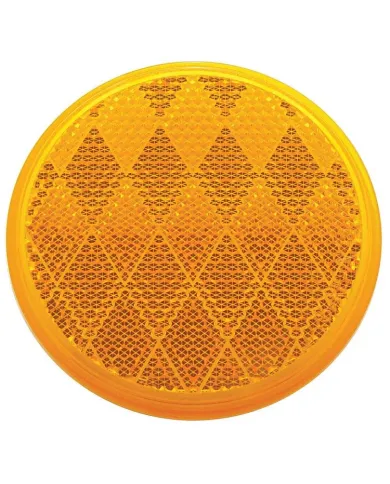 UP30713-3-3/16" Round Quick Mount Reflector - Amber