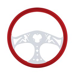 UP88241-18" Color Lady Steering Wheel - Indigo Red