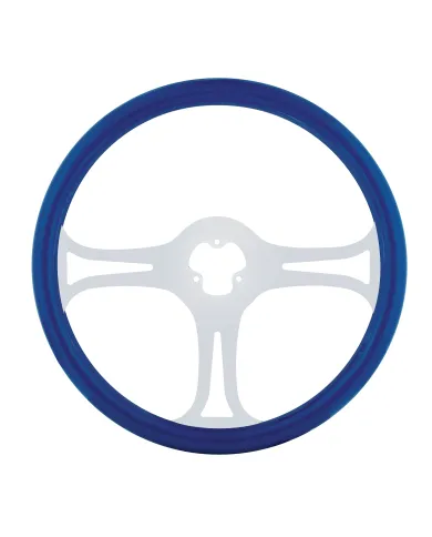 UP88246-18" Color Blade Steering Wheel - Electric Blue