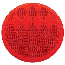 UP30714-3-3/16" Round Quick Mount Reflector - Red
