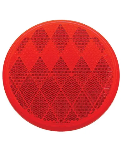 UP30714-3-3/16" Round Quick Mount Reflector - Red