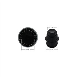 UP10351B-Chrome Spike Hubcap Nut Cover For 1999-2018 Chevy & GMC Full Size Truck - Push-on (Bulk)