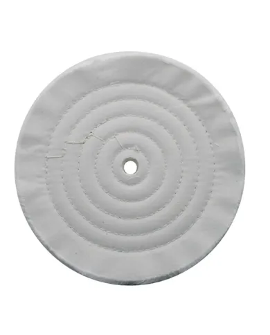 UP90087-8" White Soft Muslin Buff - 5/8" Arbor