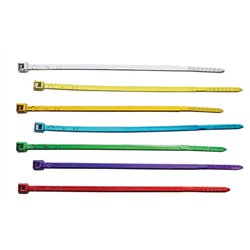 UP90307-4" Nylon Cable Zip Ties - Red (10-Pack)