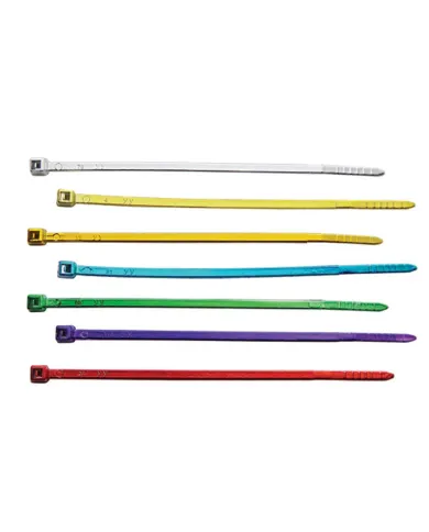 UP90307-4" Nylon Cable Zip Ties - Red (10-Pack)