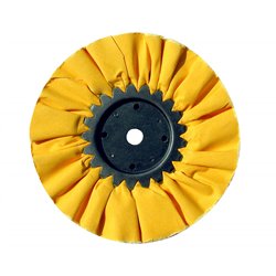 UP92026-8" Yellow Treated Airway Buff - 3/4" Arbor