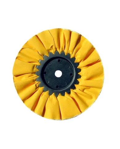 UP92026-8" Yellow Treated Airway Buff - 3/4" Arbor