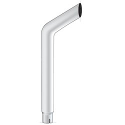 UPB1-5-048-5" Bull Plain Bottom Exhaust - 48" L