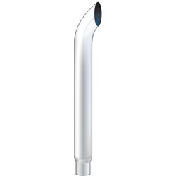 UPC3-75-060-7" Curved Reduce To 5" O.D. Bottom Exhaust - 60" L