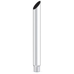 UPM3-85-060-8" Mitred Reduce To 5" O.D. Bottom Exhaust - 60" L