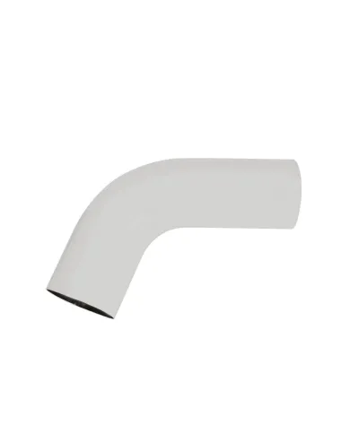 UPPB359-E68-55-Chrome 68 Degree Angled Exhaust Elbow For Peterbilt 359 - Straight 5" OD To 5" OD