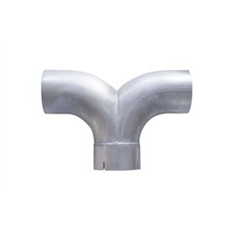 UPYA-5-01A-Universal Aluminized 5" Y Pipe - 16" W X 11" L