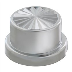 GG10065 - CR. PLASTIC 7/8" / 15/16"X7/8" PIN WHEEL FLAT TOP NUT COVER