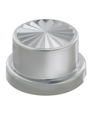 GG10065 - CR. PLASTIC 7/8" / 15/16"X7/8" PIN WHEEL FLAT TOP NUT COVER