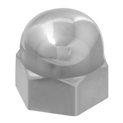 GG10090 - CR. ZINC DIE CAST ACORN LUG NUT COVER 9/16"X11/16"
