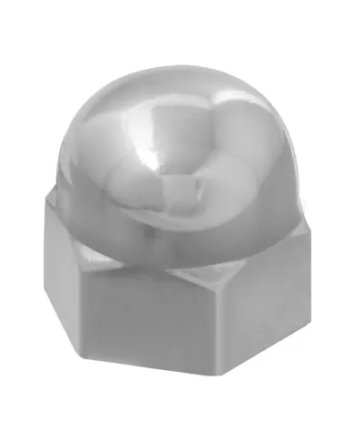 GG10090 - CR. ZINC DIE CAST ACORN LUG NUT COVER 9/16"X11/16"