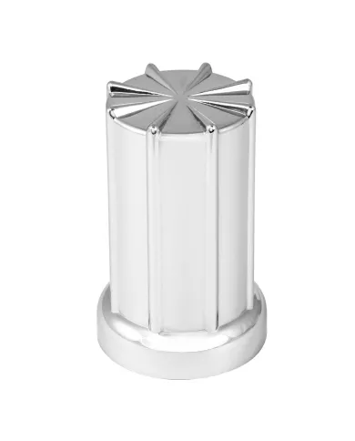 GG10233 - CR. PLASTIC 8 SPOKE PUSH-ON NUT COVER 33MM X 3-3/8" H