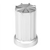 GG10233 - CR. PLASTIC 8 SPOKE PUSH-ON NUT COVER 33MM X 3-3/8" H