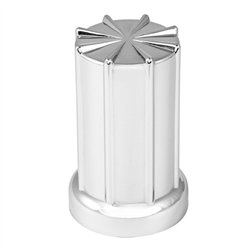 GG10234 - CR. PLASTIC 8 SPOKE SCREW-ON NUT COVER 33MM X 3-3/8" H