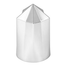 GG10235 - CR. PLASTIC POINTED STAR PUSH-ON  NUT COVER 33MM X 3-1/2" H