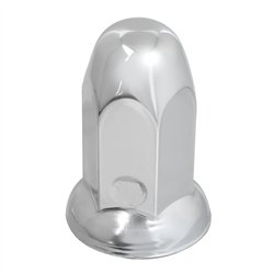 GG10265 - CR. STEEL BULLET PUSH-ON NUT CVR  W/FLANGE 33 MM X 3"