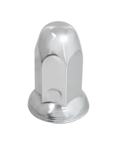 GG10265 - CR. STEEL BULLET PUSH-ON NUT CVR  W/FLANGE 33 MM X 3"