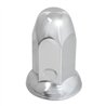GG10265 - CR. STEEL BULLET PUSH-ON NUT CVR  W/FLANGE 33 MM X 3"