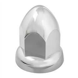 GG10276 - CR. PL. BULLET PUSH-ON NUT CVR W/FLANGE 33MMX2-3/8"H