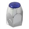 GG10310 - CR. STEEL PUSH-ON NUT CVR 1.5"X2" W/BLUE REFLECTOR