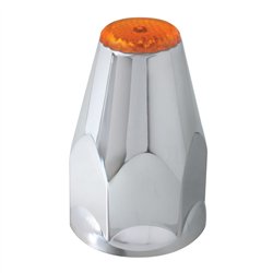 GG10320 - CR. PL. SCREW-ON 33 M/MX3-1/4" NUT CVR W/AMBER REFLECTOR