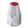 GG10324 - CR. PL. SCREW-ON 33 M/MX3-1/4" NUT CVR W/RED REFLECTOR