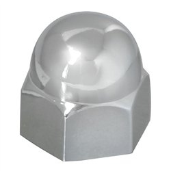 GG10450 - CR. ZINC DIE CAST ACORN LUG NUT  COVER 3/4" X 15/16" 