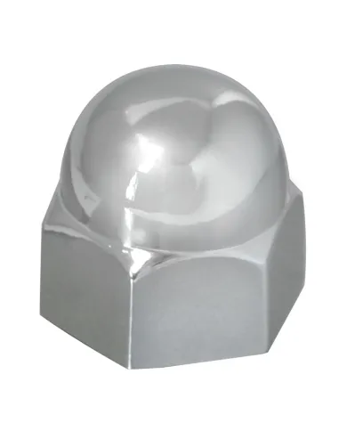 GG10450 - CR. ZINC DIE CAST ACORN LUG NUT  COVER 3/4" X 15/16" 