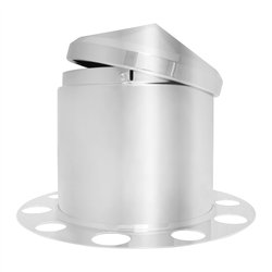 GG10811 - 3 PCS CR. REAR AXLE COVER W/ CONE CAP FOR ALUM. WHEEL
