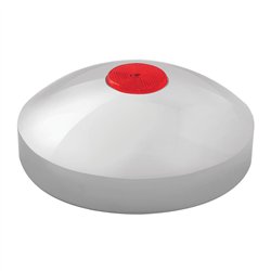 GG20204 - 7-1/4" I.D. CR. REAR HUB CAP W/RED REFLECTOR