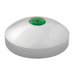 GG20212 - 8" I.D. CR. REAR HUB CAP W/GREEN REFLECTOR