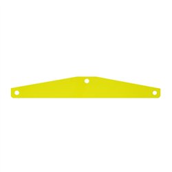 GG30041 - YELLOW 24" X 4" PLASTIC BACKING SHEET