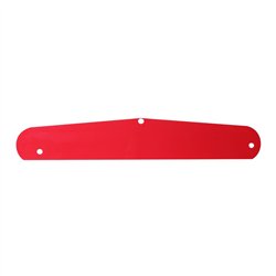 GG30062 - 24"X4" RED PLASTIC BACKING SHEET FOR FL BOTTOM PLATE