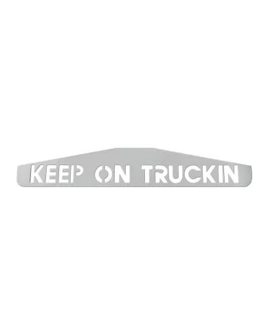 GG30200 - 24" X 4" CR. BOTTOM PLATE W/ KEEP ON TRUCKING SCRIPT