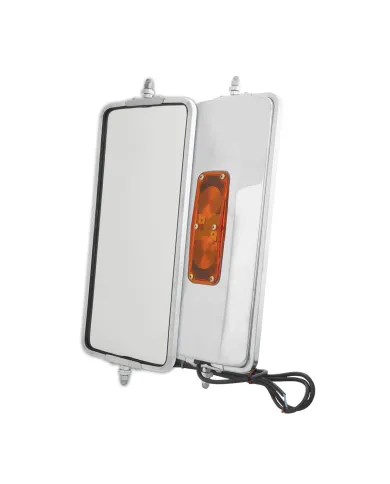 GG33311 - S.S. 7" X 16" OEM WEST COAST HEATED & LIGHTED MIRROR