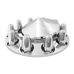GG40132 - CR. ABS FRONT CONE AXLE COVER W/PUSH-IN 1.5" NUT COVER