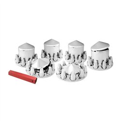 GG40231 - CR. PL. CONE AXLE COVER KIT 2FRONT+4REARS & 33MM SCREW-ON