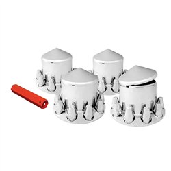 GG40241 - CR. PL. CONE AXLE COVER KIT 4 REARS & 33MM SCREW-ON CVRS