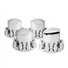 GG40244 - CR. PL. ROUND AXLE COVER KIT 4 REARS & 1-1/2" PUSH-ON COVER