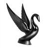 GG48009 - MATTE BLACK POWDER COATED SWAN HOOD ORNAMENT